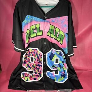 Bel Air Jersey # 99 Fresh Prince ( Will Smith) Baseball Jersey Retro Size 3XL VV